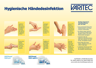Hygienische Händedesinfektion